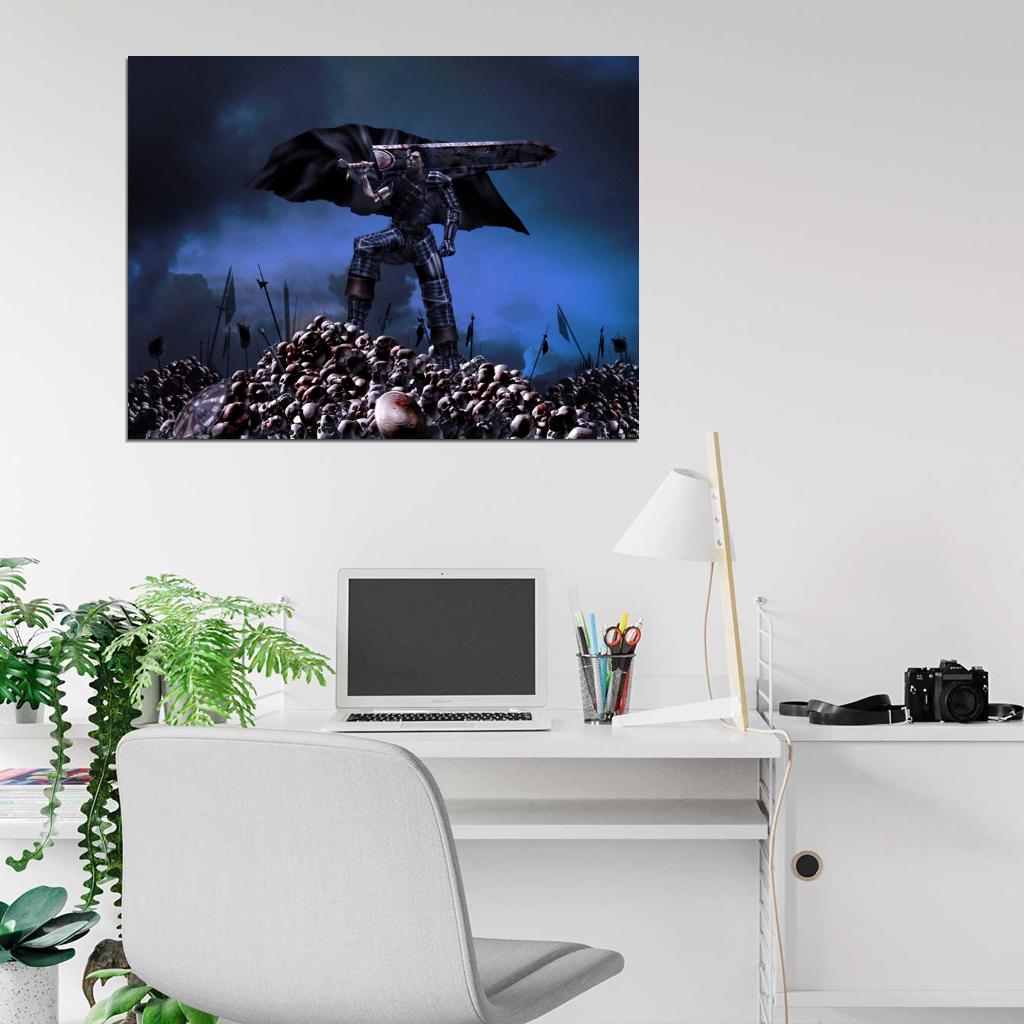 Guts Berserk Awesome Anime Manga Art Wall Art Print Poster