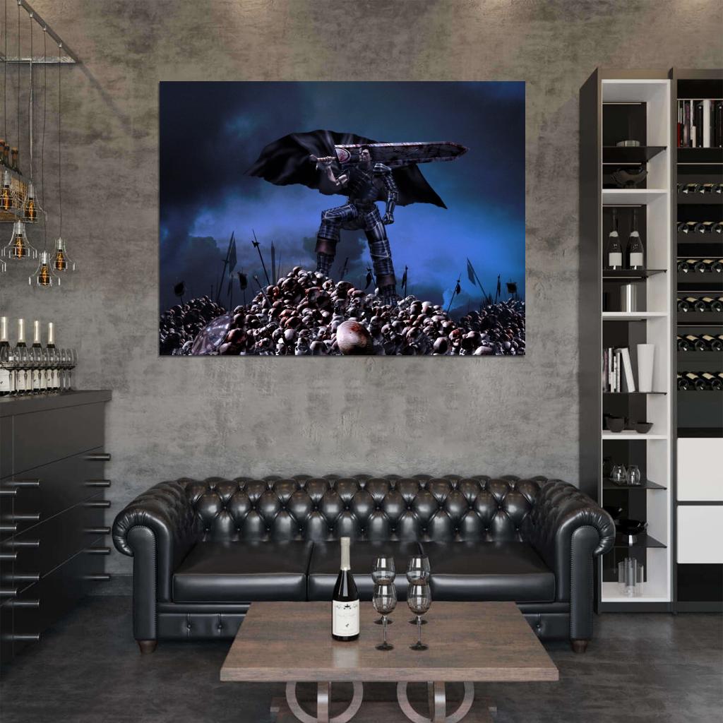 Guts Berserk Awesome Anime Manga Art Wall Art Print Poster