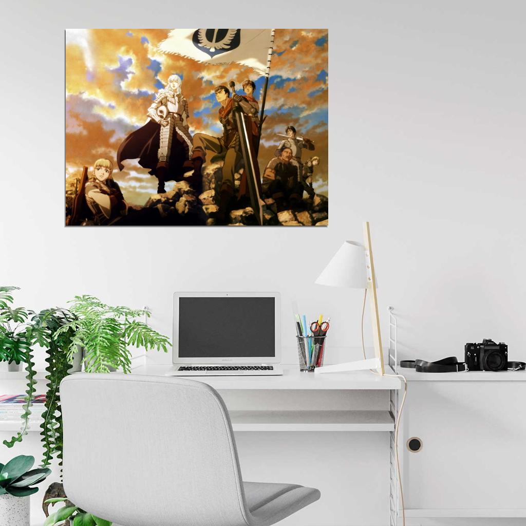 Berserk Guts Griffith Band of the Hawk Anime Manga Art Wall Art Print Poster