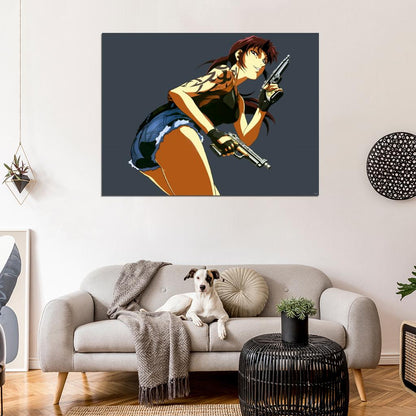 Revy Black Lagoon Hot Anime Manga Art Wall Art Print Poster