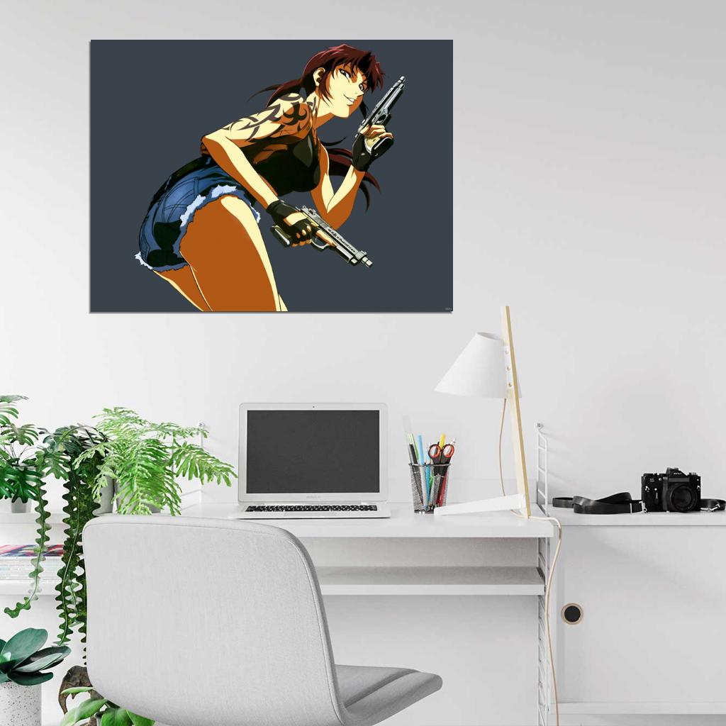 Revy Black Lagoon Hot Anime Manga Art Wall Art Print Poster