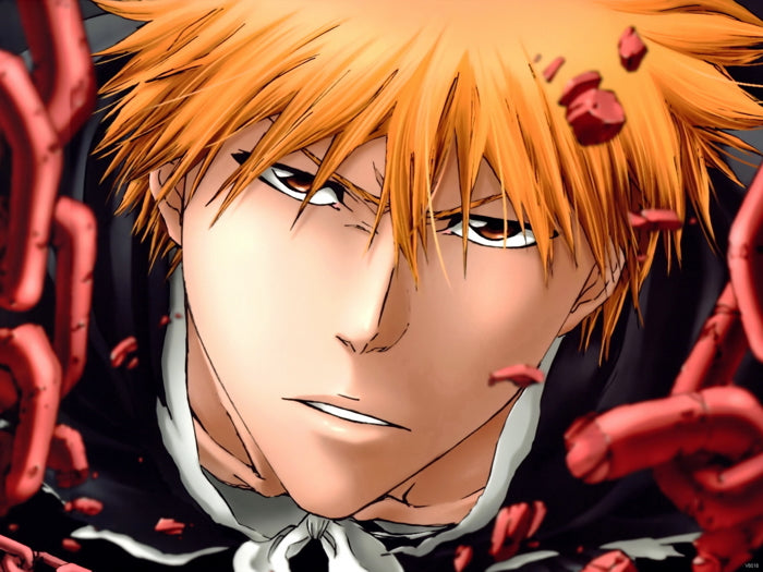 Bleach Kurosaki Ichigo Portrait Anime Manga Art Wall Art Print Poster