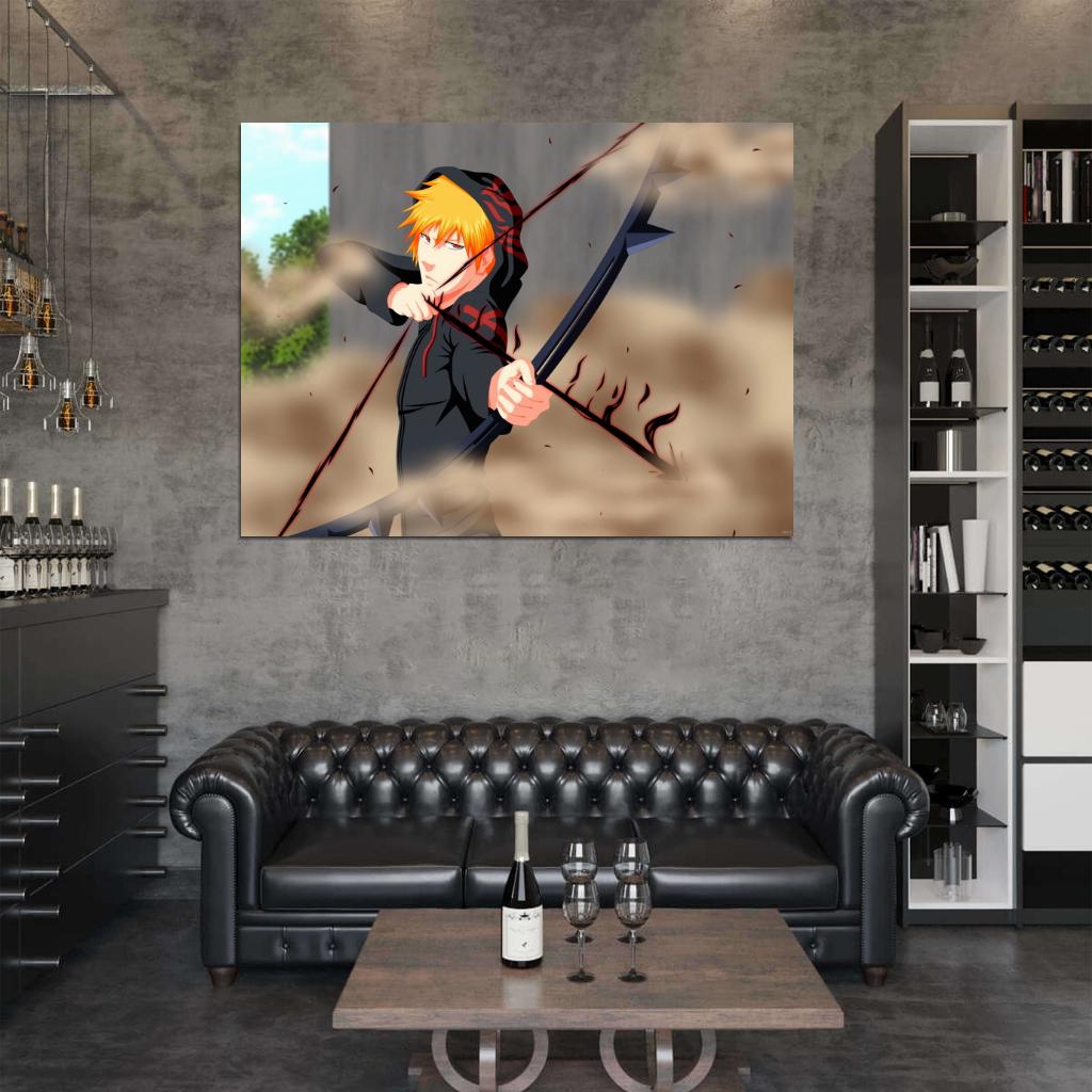 Bleach Kurosaki Ichigo Amazing Anime Manga Art Wall Art Print Poster