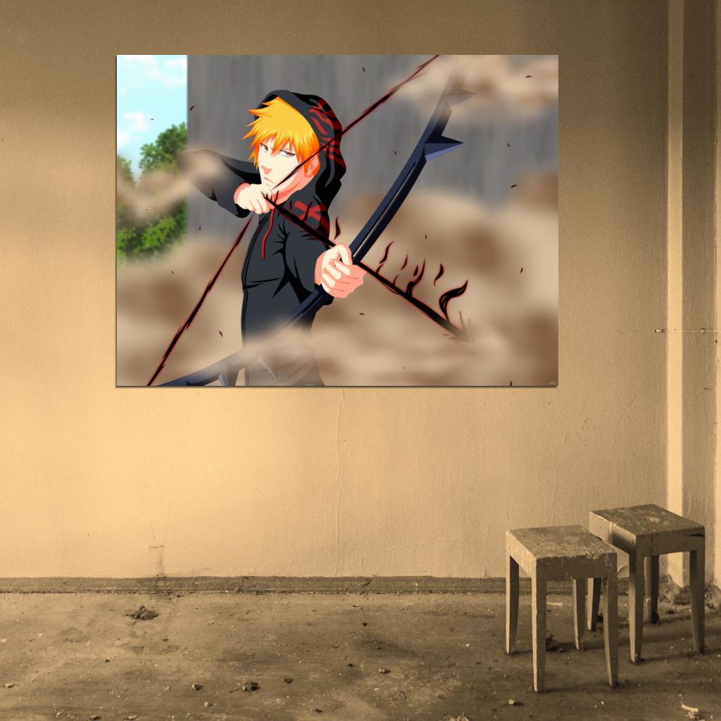 Bleach Kurosaki Ichigo Amazing Anime Manga Art Wall Art Print Poster