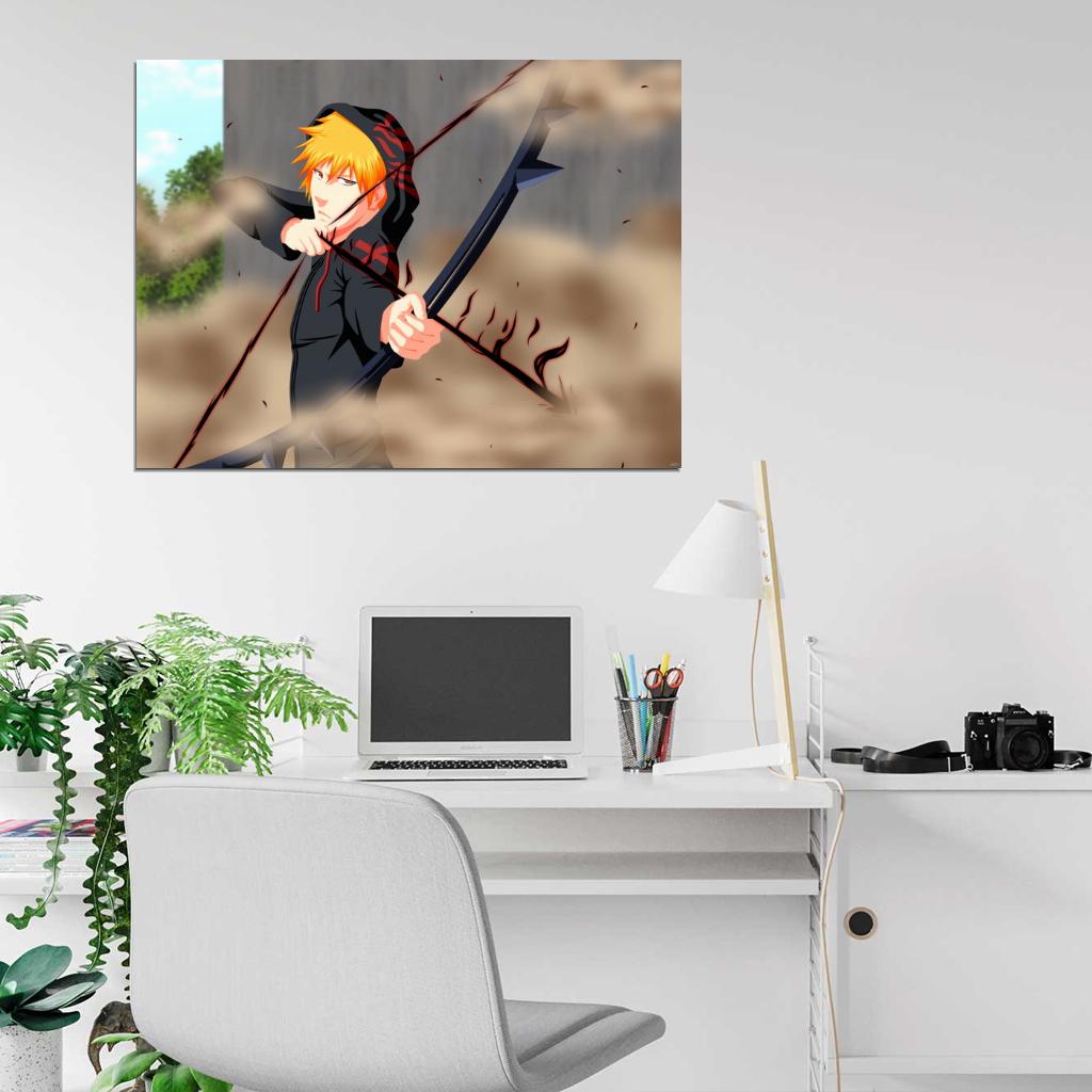 Bleach Kurosaki Ichigo Amazing Anime Manga Art Wall Art Print Poster