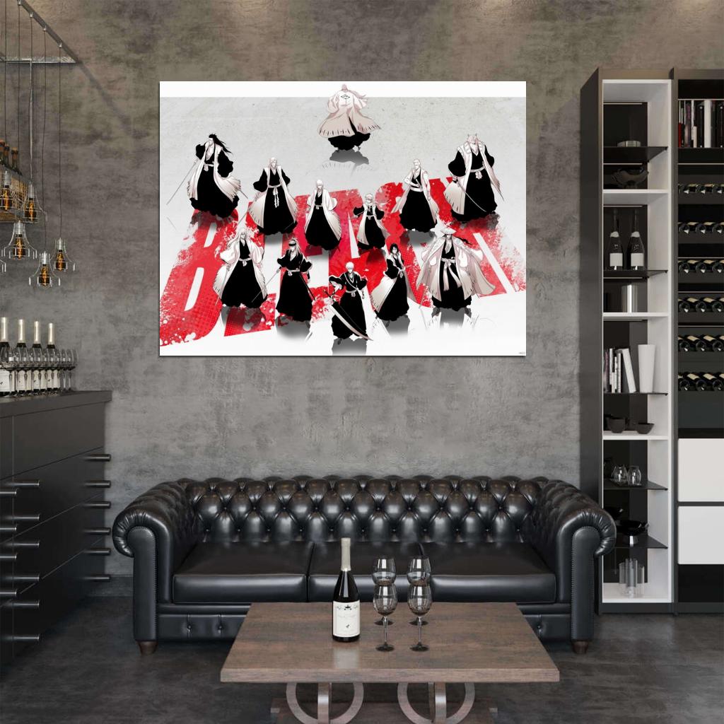 Bleach Characters Amazing Anime Manga Art Wall Art Print Poster