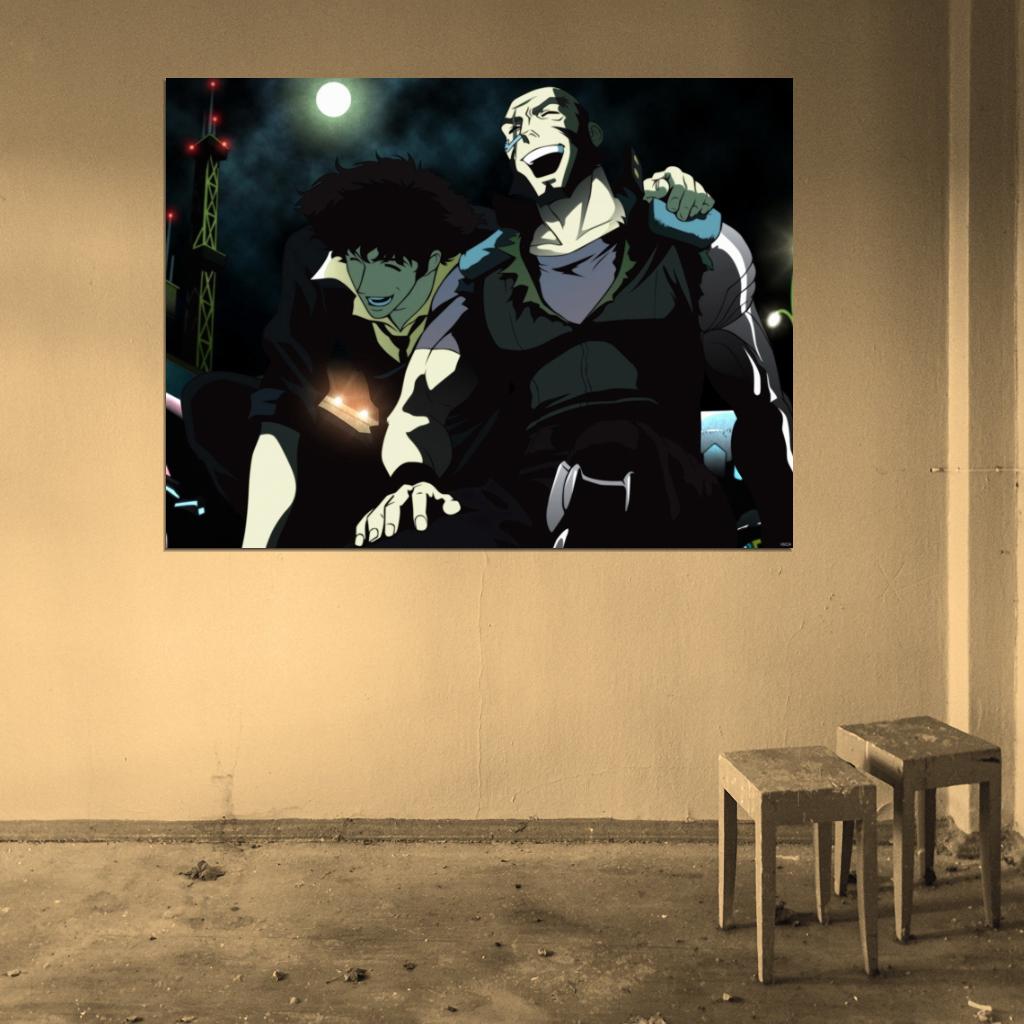 Cowboy Bebop Spike Spiegel Jet Black Anime Manga Art Wall Art Print Poster