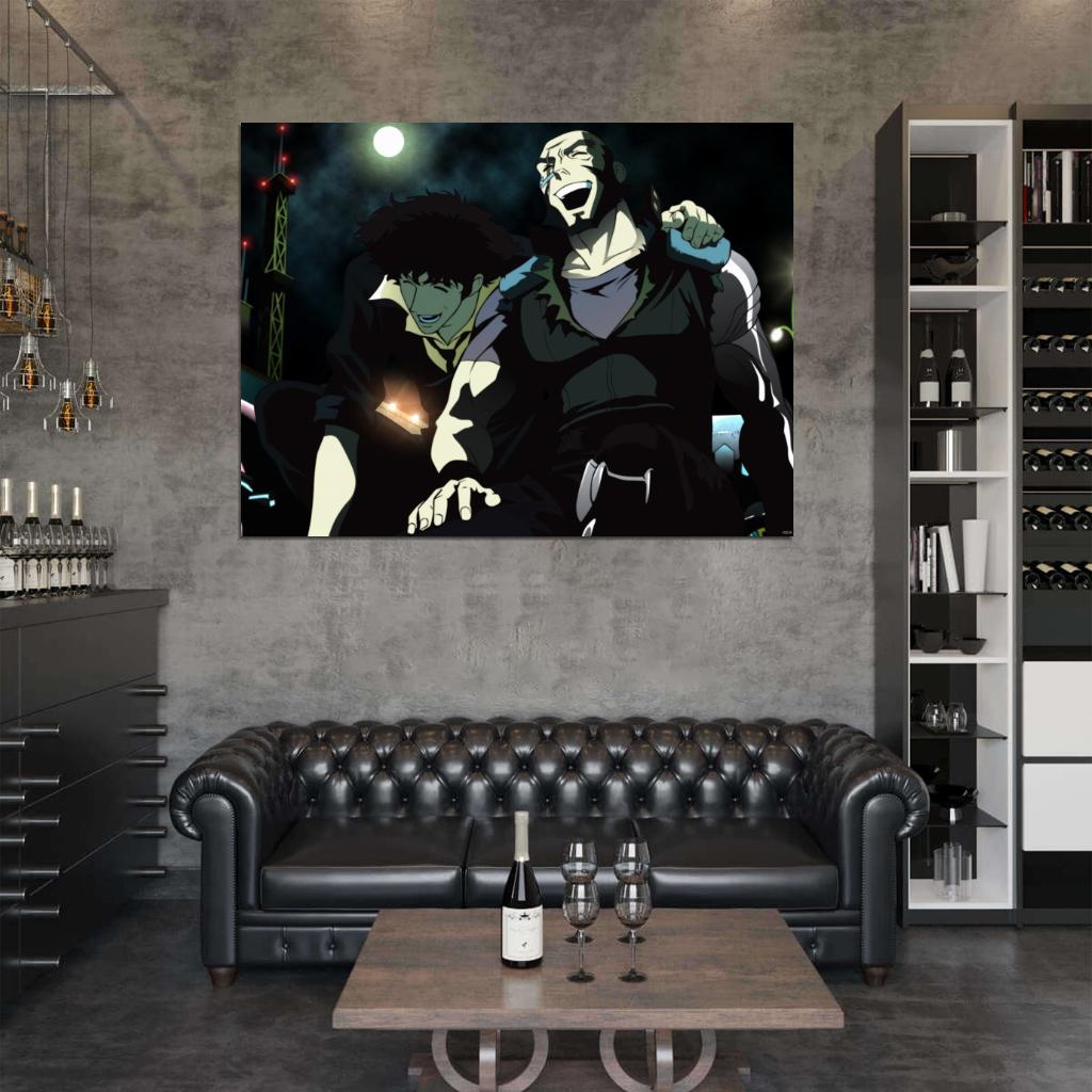 Cowboy Bebop Spike Spiegel Jet Black Anime Manga Art Wall Art Print Poster