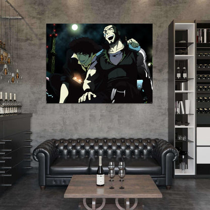 Cowboy Bebop Spike Spiegel Jet Black Anime Manga Art Wall Art Print Poster