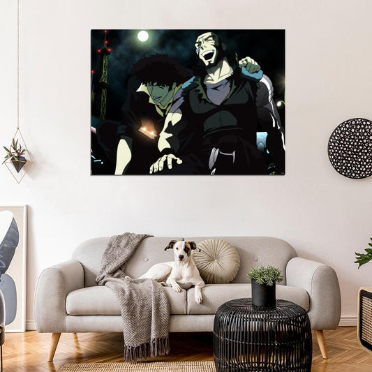 Cowboy Bebop Spike Spiegel Jet Black Anime Manga Art Wall Art Print Poster