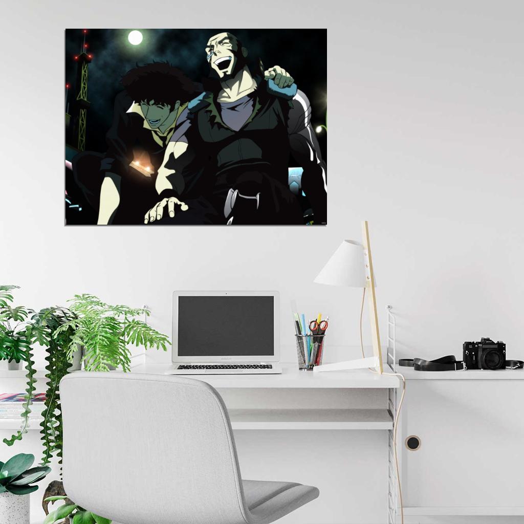 Cowboy Bebop Spike Spiegel Jet Black Anime Manga Art Wall Art Print Poster