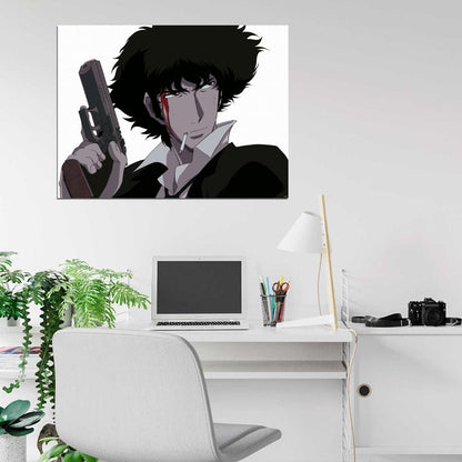 Cowboy Bebop Spike Spiegel Gun Pistol Anime Manga Art Wall Art Print Poster