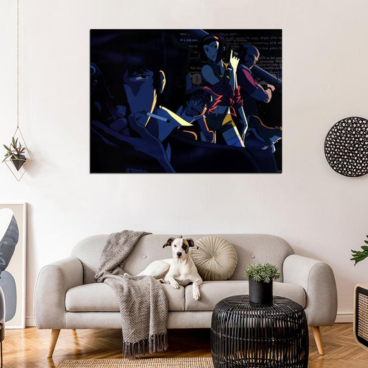 Cowboy Bebop Characters Spike Spiegel Jet Black Faye Valentine Edward Anime Manga Art Wall Art Print Poster