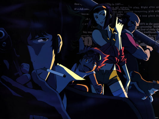 Cowboy Bebop Characters Spike Spiegel Jet Black Faye Valentine Edward Anime Manga Art Wall Art Print Poster