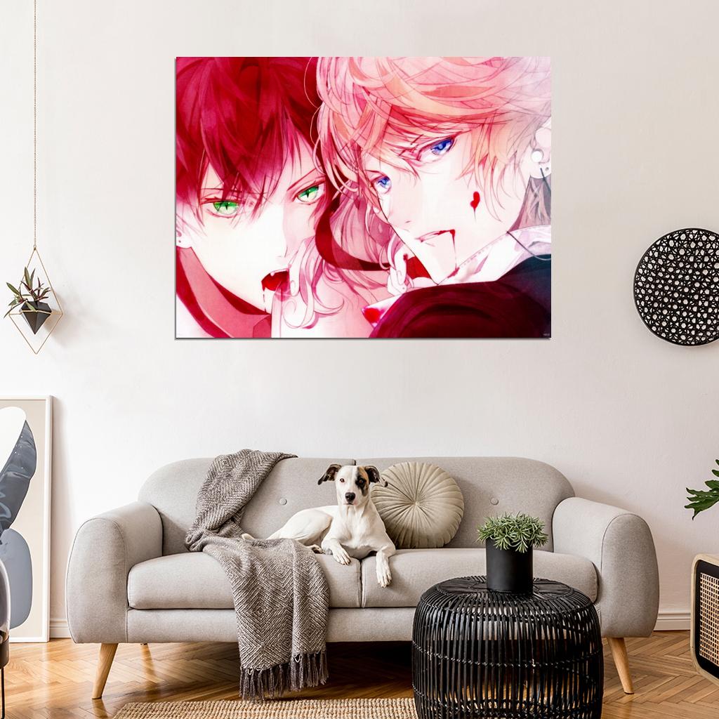 Diabolik Lovers Ayato Sakamaki Shu Anime Manga Art Wall Art Print Poster