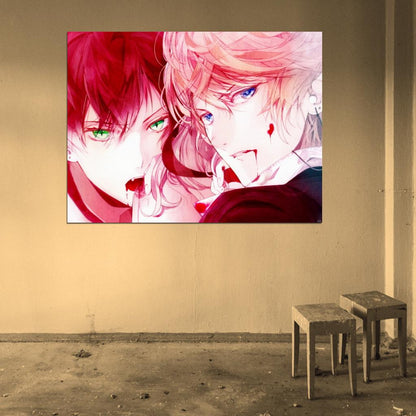 Diabolik Lovers Ayato Sakamaki Shu Anime Manga Art Wall Art Print Poster