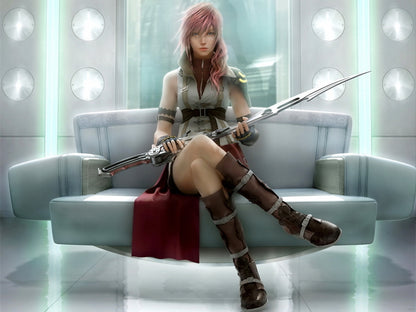 Lightning Final Fantasy XIII FF 13 Anime Manga Art Wall Art Print Poster