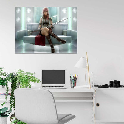Lightning Final Fantasy XIII FF 13 Anime Manga Art Wall Art Print Poster