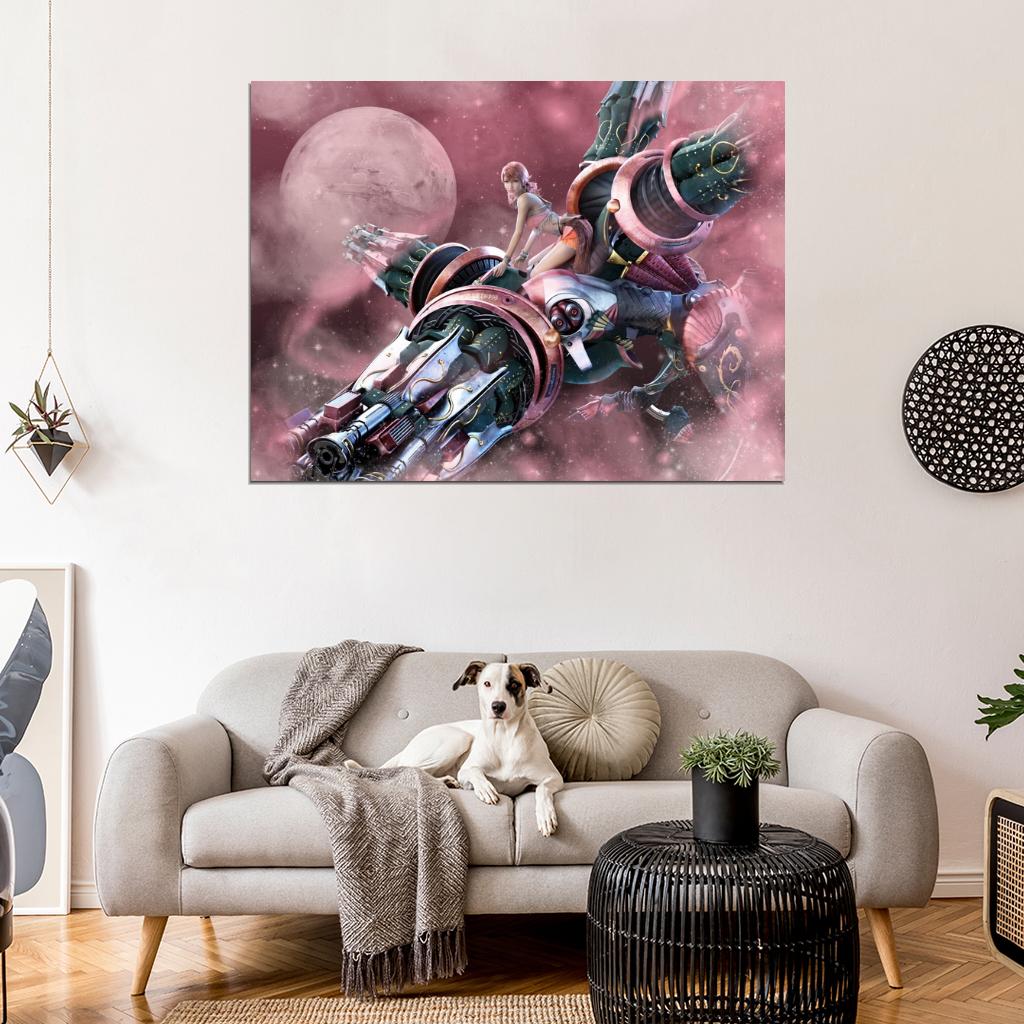Lightning Awesome Amazing Final Fantasy XIII FF 13 Anime Manga Art Wall Art Print Poster