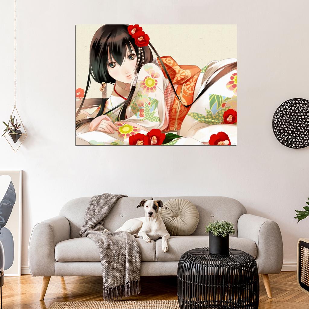 GetBackers Kazuki Fuuchouin Beautiful Japanese Girl Get Backers Anime Manga Art Wall Art Print Poster