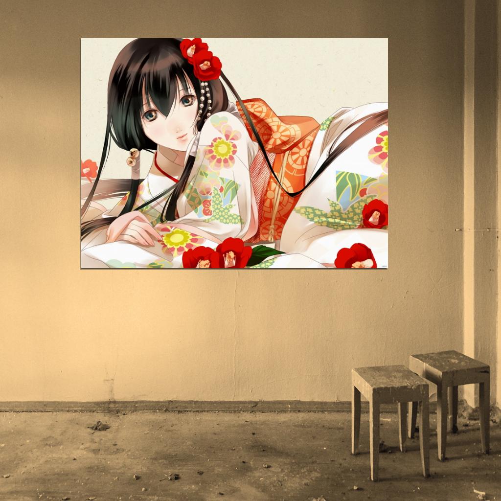 GetBackers Kazuki Fuuchouin Beautiful Japanese Girl Get Backers Anime Manga Art Wall Art Print Poster