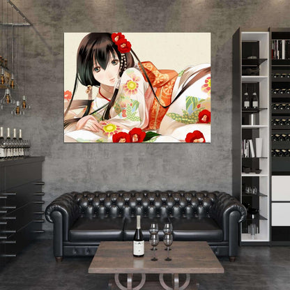 GetBackers Kazuki Fuuchouin Beautiful Japanese Girl Get Backers Anime Manga Art Wall Art Print Poster
