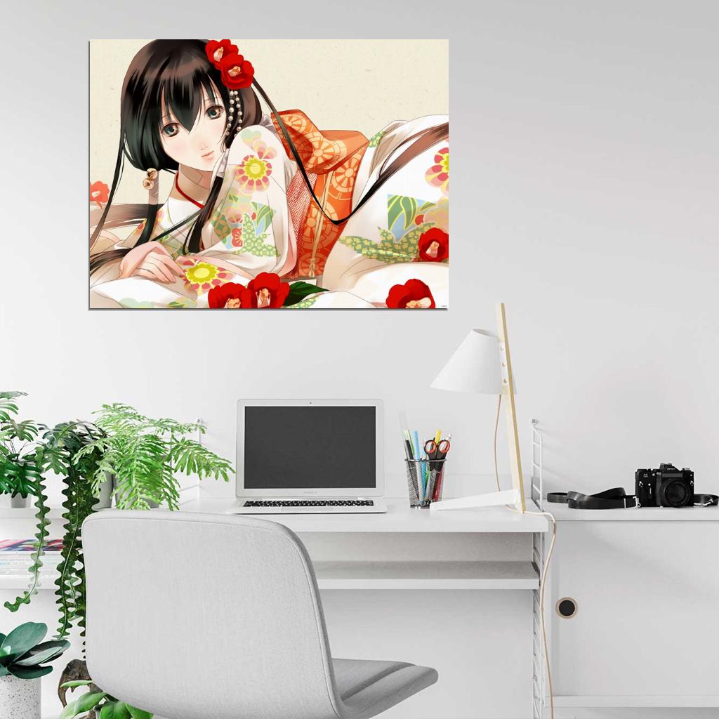 GetBackers Kazuki Fuuchouin Beautiful Japanese Girl Get Backers Anime Manga Art Wall Art Print Poster