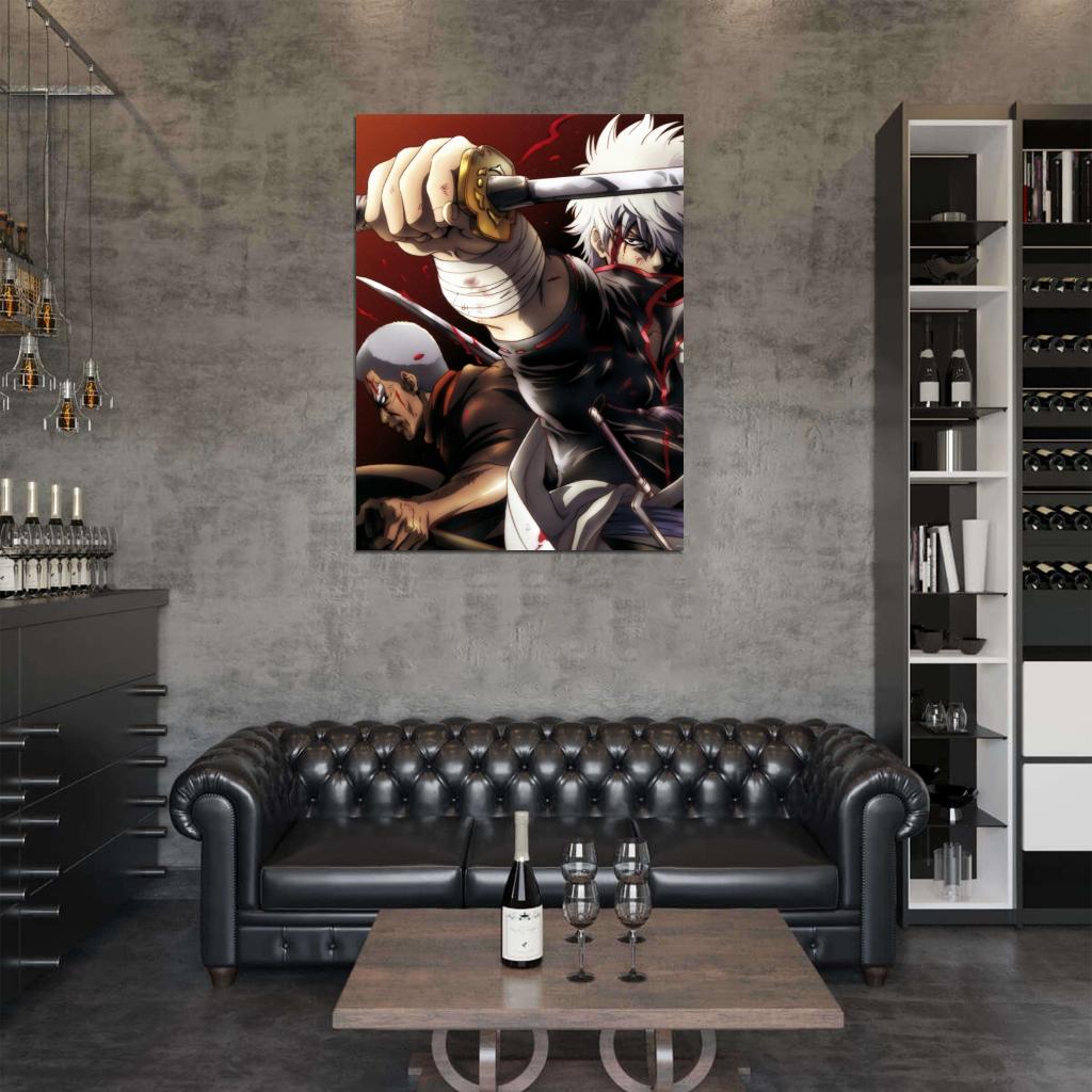 Gintama Gintoki Sakata Anime Manga Art Wall Art Print Poster