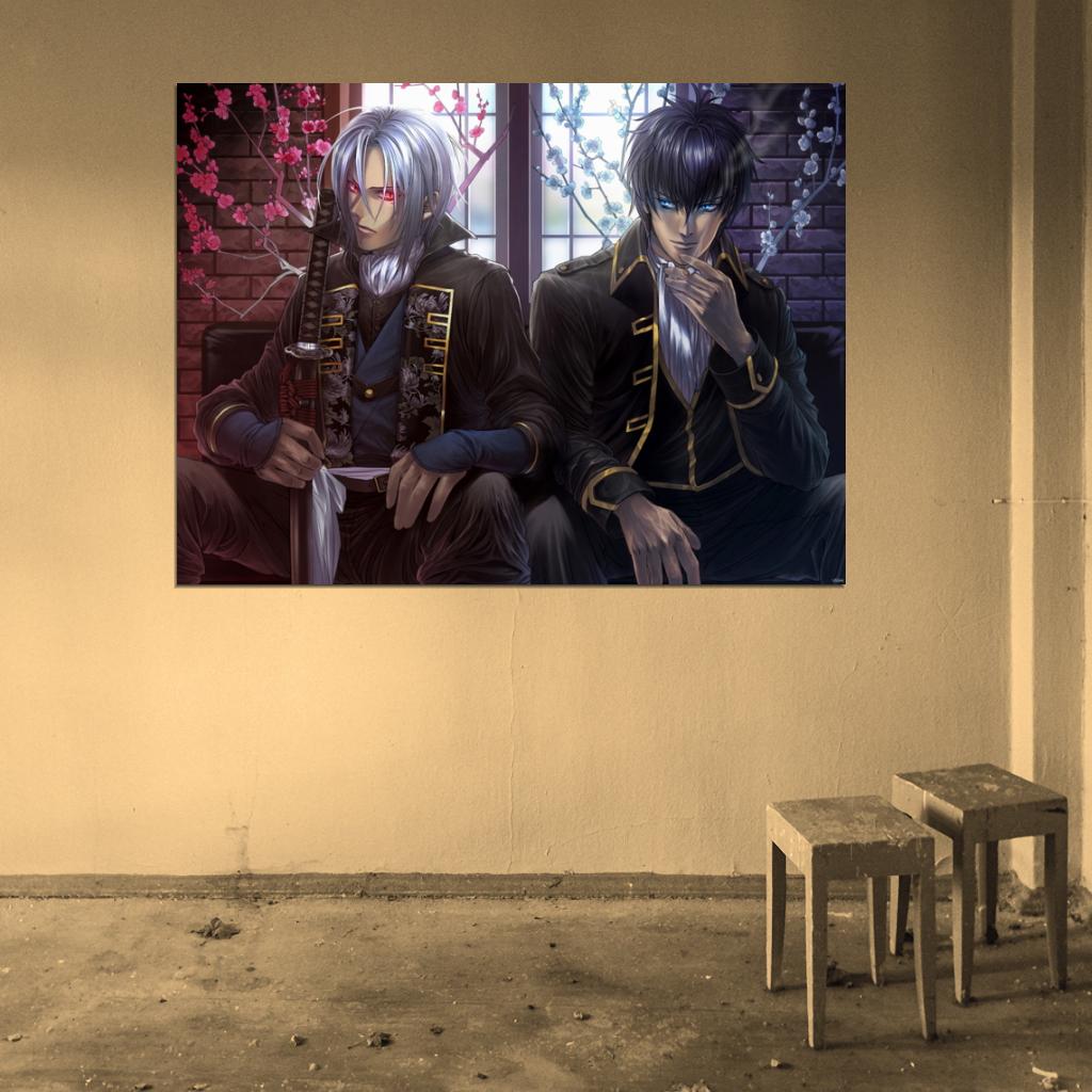 Gintama Hakuouki Toshizo Hijikata Toushirou Anime Manga Art Wall Art Print Poster