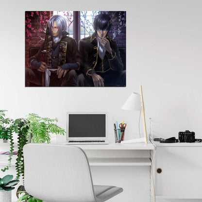 Gintama Hakuouki Toshizo Hijikata Toushirou Anime Manga Art Wall Art Print Poster