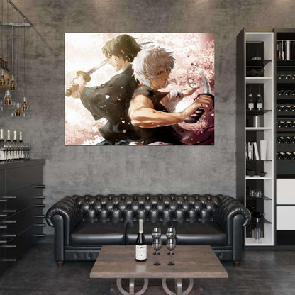 Gintama Katsura Kotaro Sakata Gintoki Anime Manga Art Wall Art Print Poster