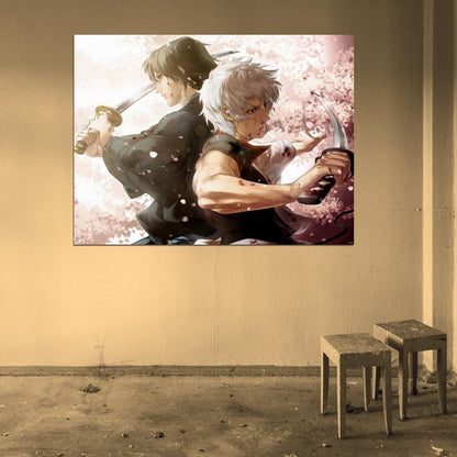Gintama Katsura Kotaro Sakata Gintoki Anime Manga Art Wall Art Print Poster