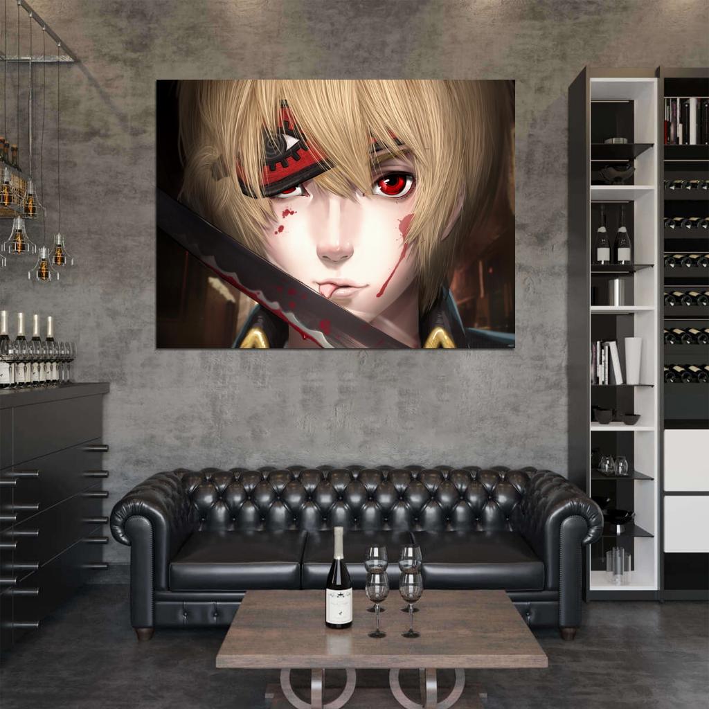 Gintama Okita Sougo Awesome Anime Manga Art Wall Art Print Poster