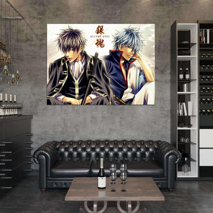Gintama Sakata Gintoki Hijikata Toushirou Anime Manga Art Wall Art Print Poster