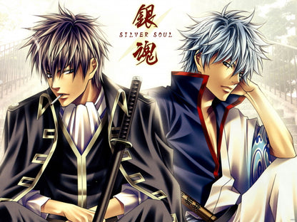 Gintama Sakata Gintoki Hijikata Toushirou Anime Manga Art Wall Art Print Poster