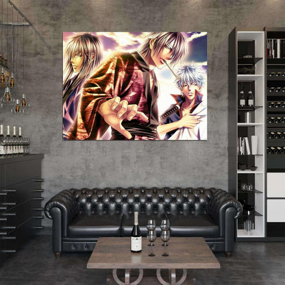 Gintama Sakata Gintoki Katsura Kotaro Takasugi Shinsuke Anime Manga Art Wall Art Print Poster