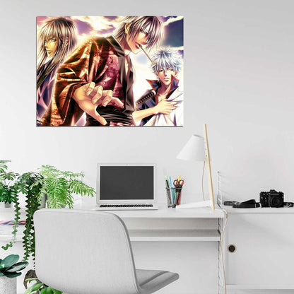 Gintama Sakata Gintoki Katsura Kotaro Takasugi Shinsuke Anime Manga Art Wall Art Print Poster