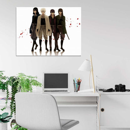 Gintama Characters Sakata Gintoki Katsura Kotaro Tatsuma Sakamoto Takasugi Shinsuke Anime Manga Art Wall Art Print Poster