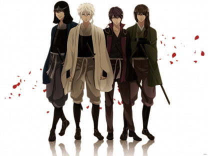 Gintama Characters Sakata Gintoki Katsura Kotaro Tatsuma Sakamoto Takasugi Shinsuke Anime Manga Art Wall Art Print Poster