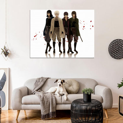 Gintama Characters Sakata Gintoki Katsura Kotaro Tatsuma Sakamoto Takasugi Shinsuke Anime Manga Art Wall Art Print Poster