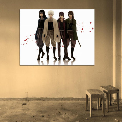 Gintama Characters Sakata Gintoki Katsura Kotaro Tatsuma Sakamoto Takasugi Shinsuke Anime Manga Art Wall Art Print Poster