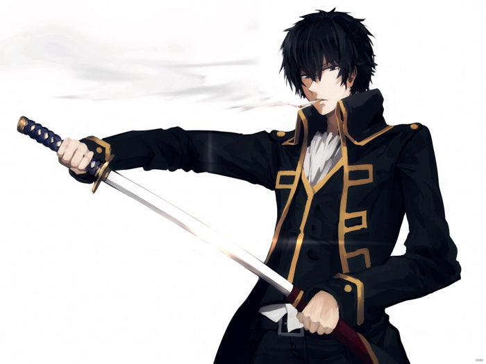 Gintama Hijikata Toushirou Katana Anime Manga Art Wall Art Print Poster