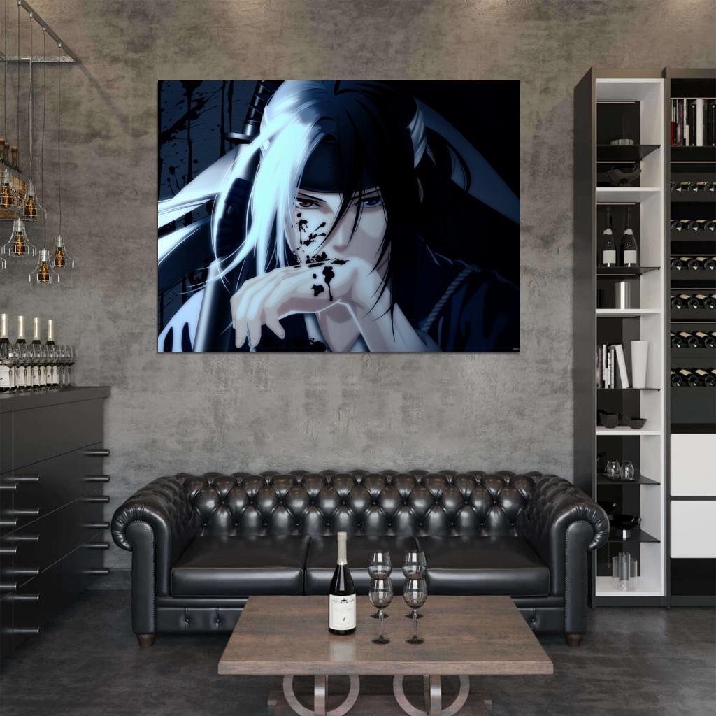 Hakuouki Shinsengumi Kitan Toshizo Hijikata Anime Manga Art Wall Art Print Poster