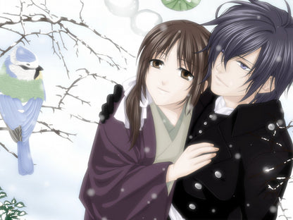 Hakuouki Shinsengumi Kitan Saito Hajime Chizuru Yukimura Anime Manga Art Wall Art Print Poster