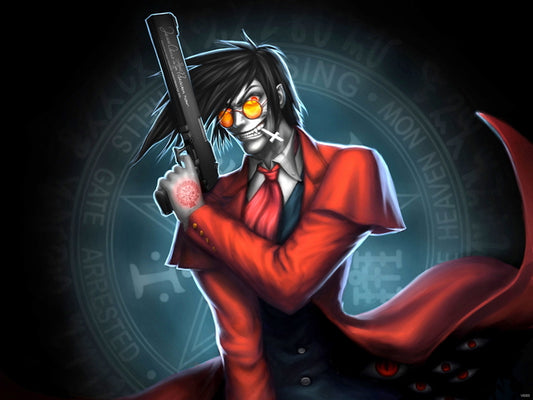 Hellsing Alucard Vampire Gun Anime Manga Art Wall Art Print Poster