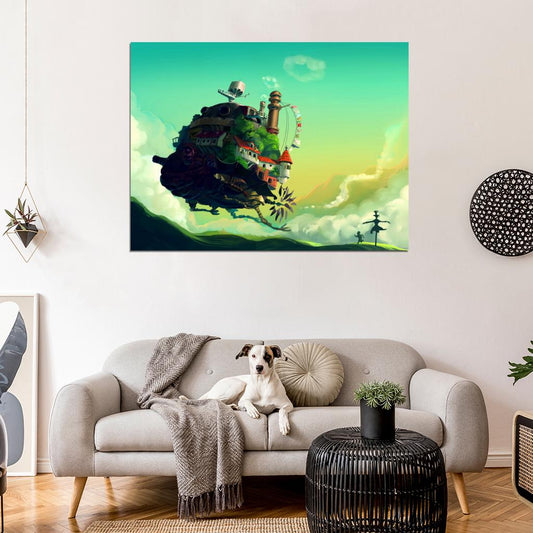 Howl's Moving Castle Beautiful Amazing Anime Manga Art Wall Art Print Poster