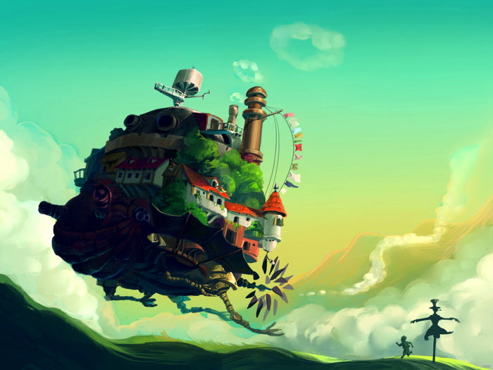 Howl's Moving Castle Beautiful Amazing Anime Manga Art Wall Art Print Poster