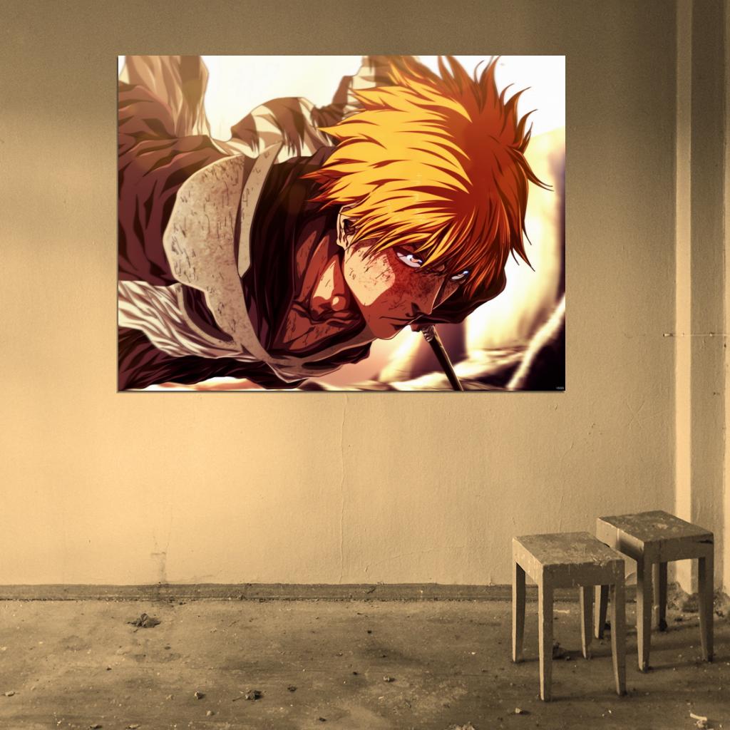 Ichigo Kurosaki Bleach Awesome Anime Manga Art Wall Art Print Poster