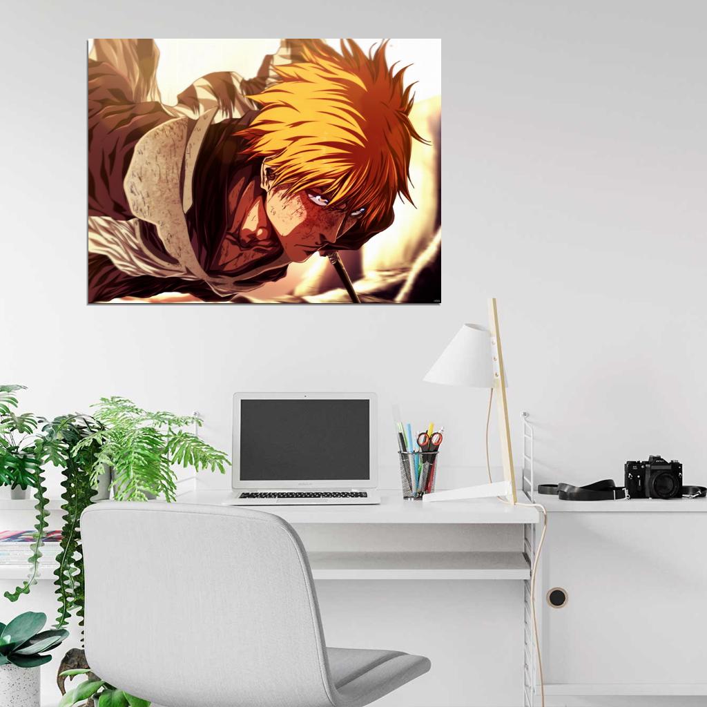 Ichigo Kurosaki Bleach Awesome Anime Manga Art Wall Art Print Poster