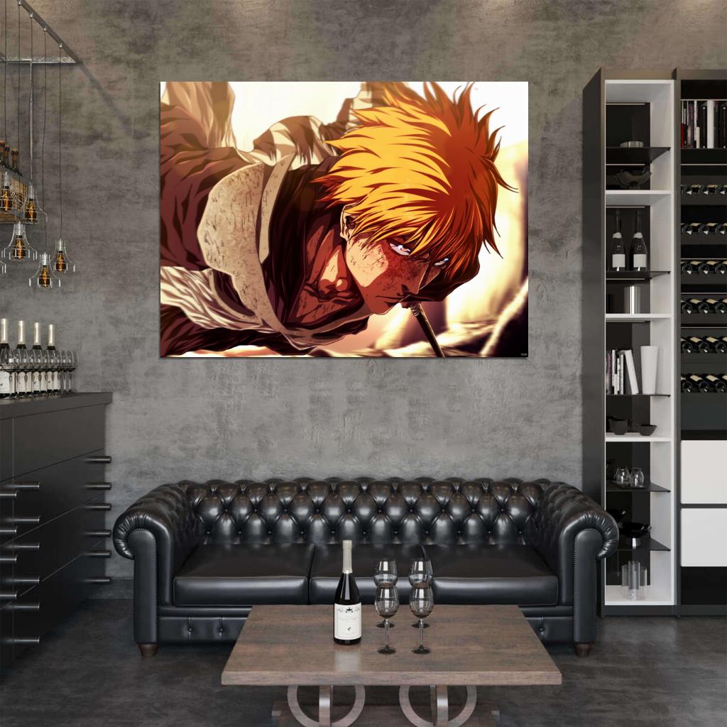 Ichigo Kurosaki Bleach Awesome Anime Manga Art Wall Art Print Poster